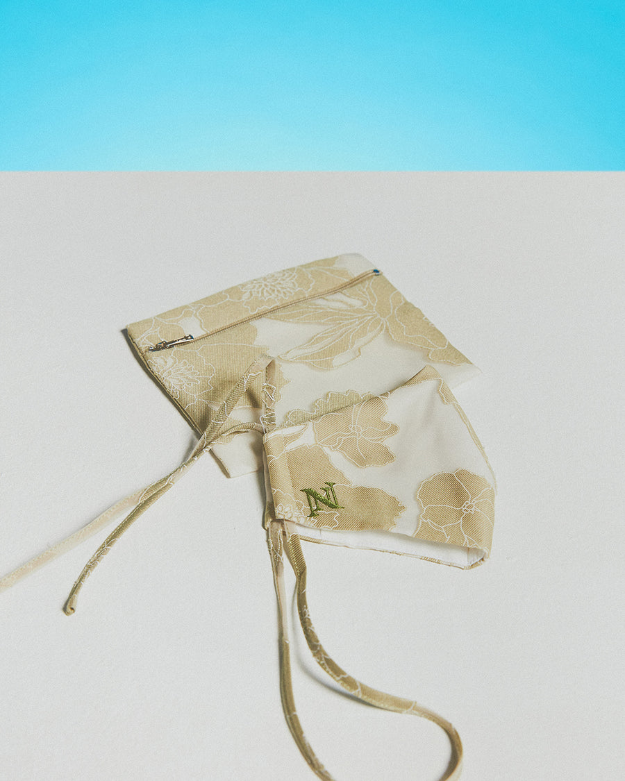 IBMH/20/01 - INNAI BLOOM MASK - OLIVE (HIJAB)