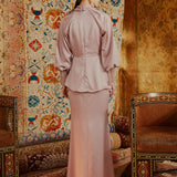 NILOUFAR - PUFF SLEEVED MODERN KURUNG WITH PEEK-A-BOO LACE