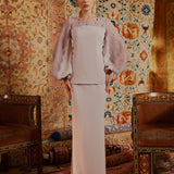 SORAYA - MODERN KURUNG WITH SCALLOP LACE PANEL PUFF SLEEVES