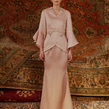 SAFA - SOFT DUCHESS KURUNG MODERN WITH LACE PATCHWORK AND RUFFLE SLEEVES