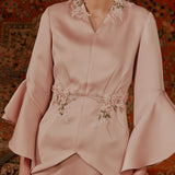 SAFA - SOFT DUCHESS KURUNG MODERN WITH LACE PATCHWORK AND RUFFLE SLEEVES