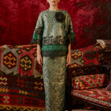 PARISA - KURUNG KEDAH WITH LACE TRIMMING AND PLEATED ORGANZA