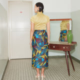 ZHAN (SKIRT IN YELLOW/BLUE)