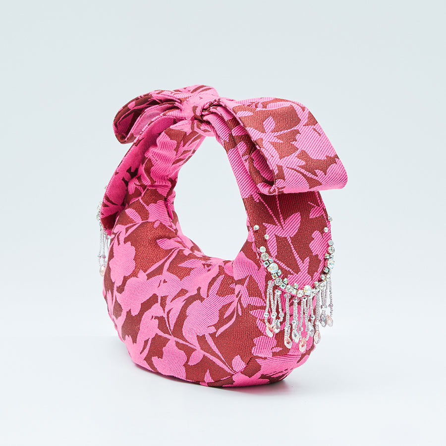 BOWTIFUL BAG (PINK/MAROON)