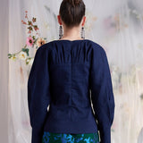 SYLVIE (DARK DENIM TOP)